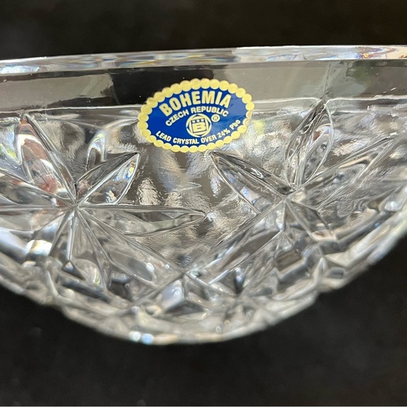 Bohemia Greek Republic lead Chrystal Bowl, NWT. - Picture 3 of 5